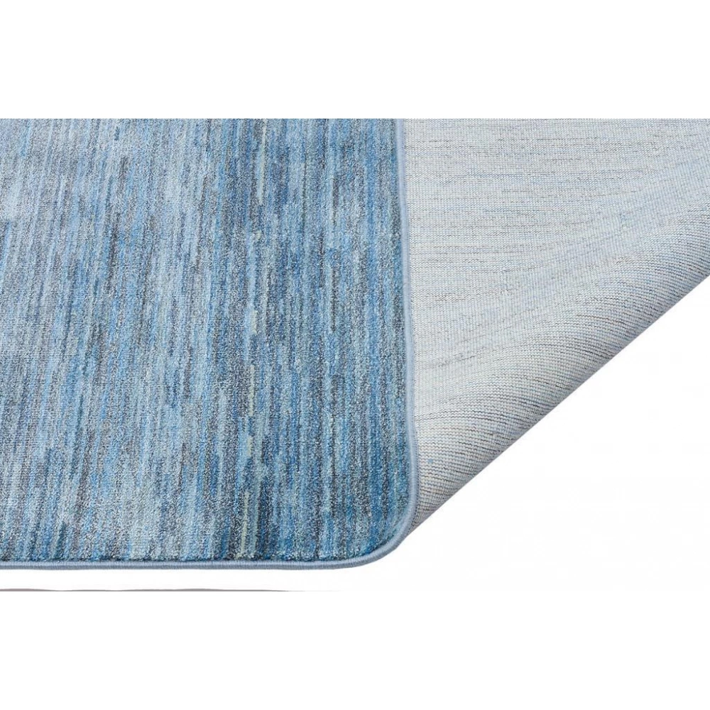 Hoom Rugs York 202 Mavi Tek Renk Desensiz Modern Salon Halısı