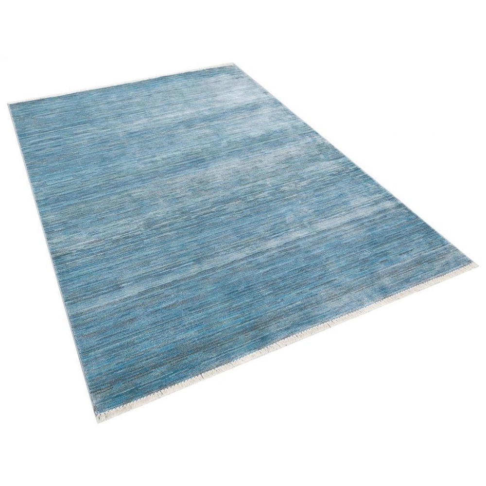 Hoom Rugs York 202 Mavi Tek Renk Desensiz Modern Salon Halısı