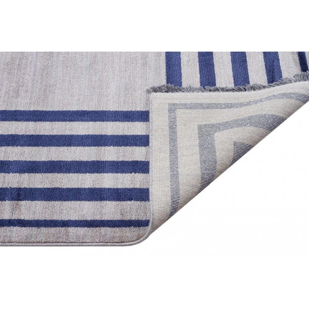 Hoom Rugs York 205 Lacivert Çerçeveli Modern Salon Halısı