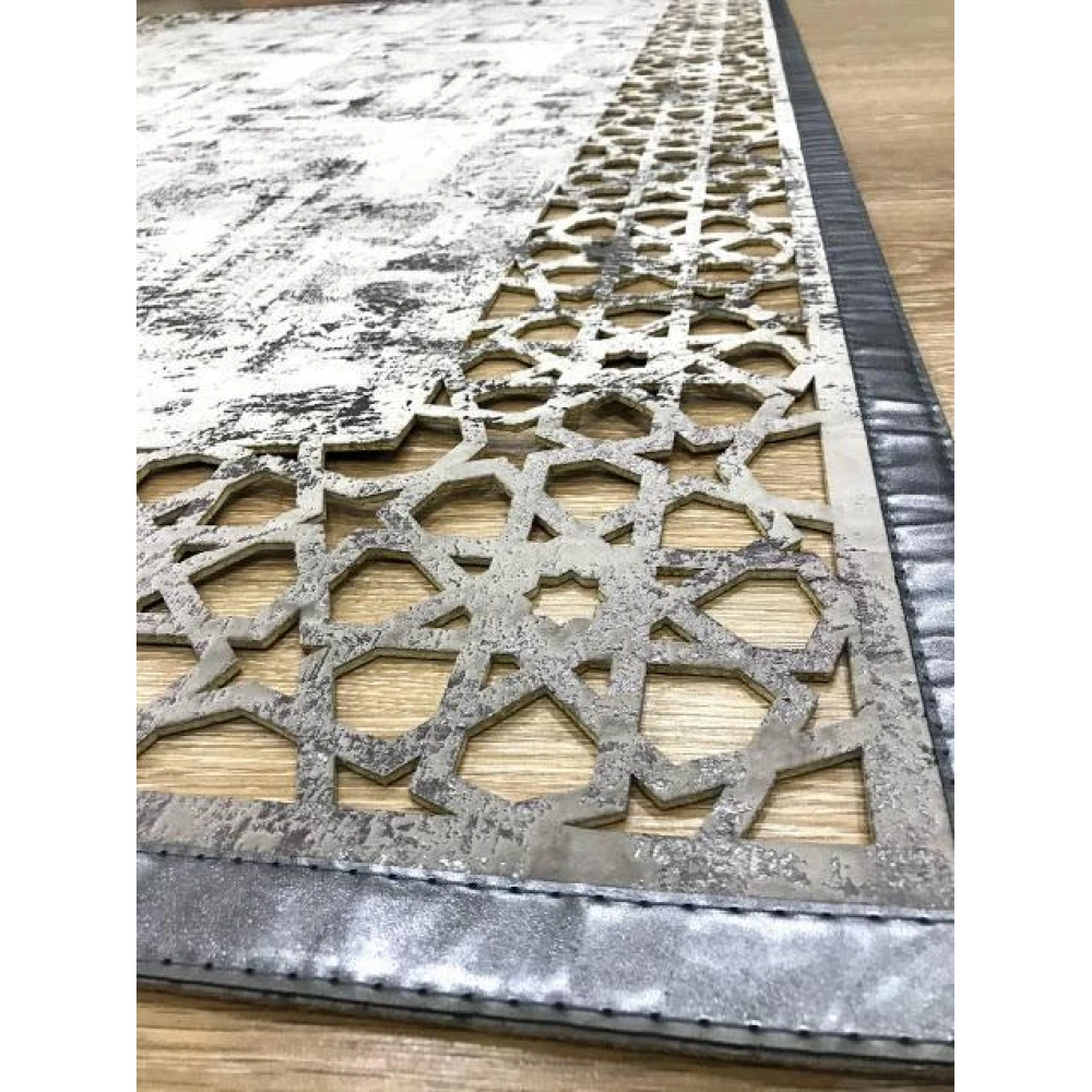 Hoom Rugs Deri Halı 04 Vizon Bronz Dekoratif Deri Halı