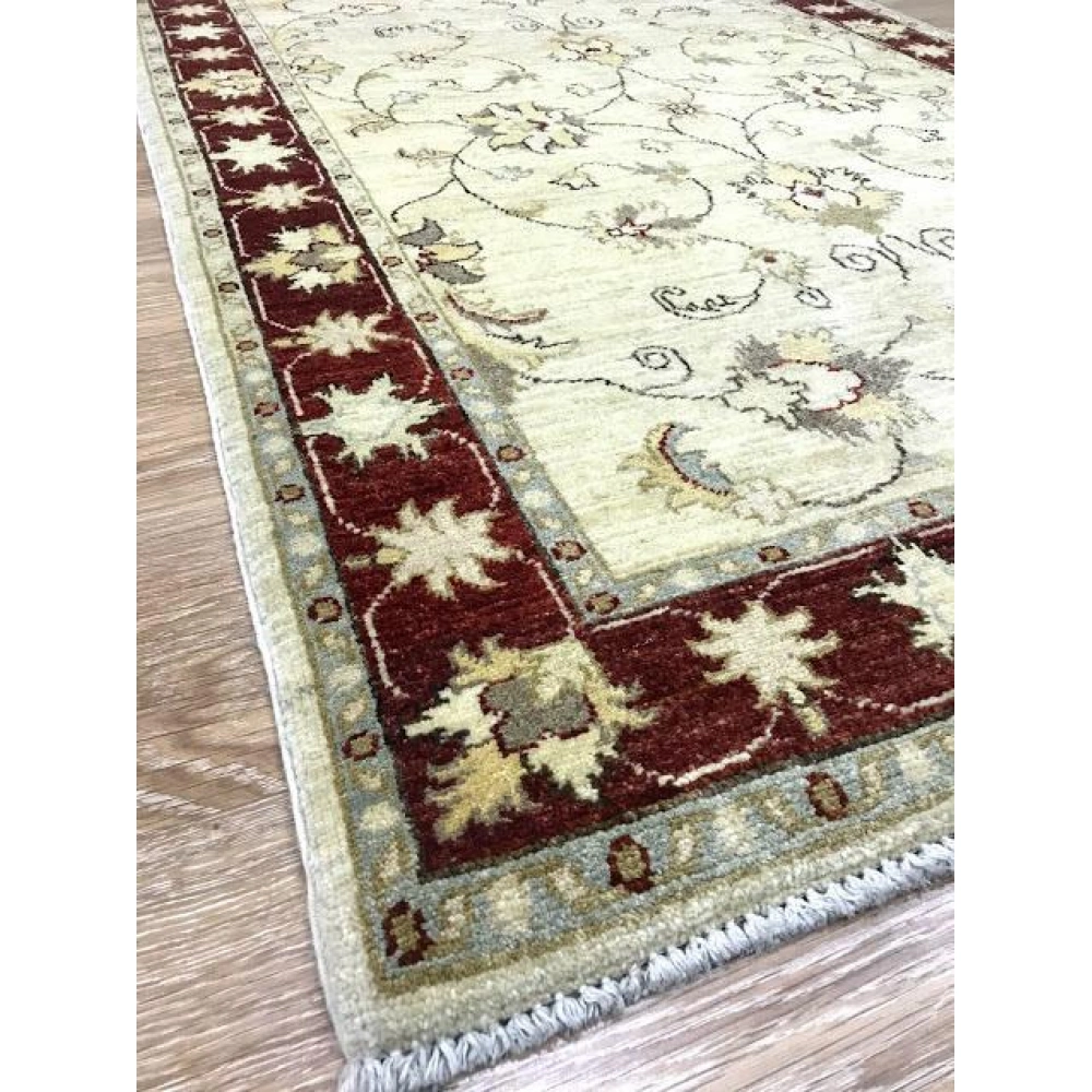 El Dokuma Uşak Halısı Bordo 100x150 1,50 M2