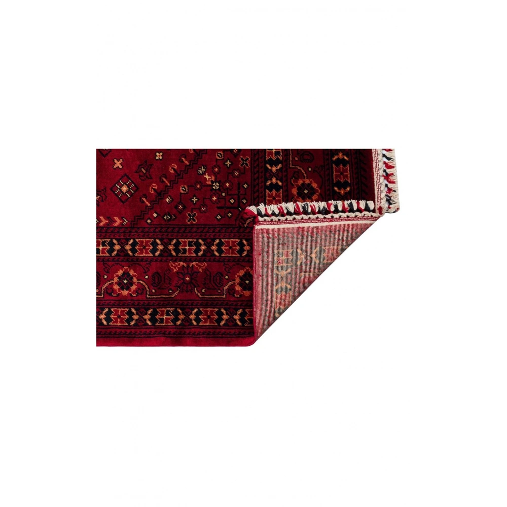 Eko Halı Nostalji 961 Kırmızı Afgan Bambu Uşak Halısı