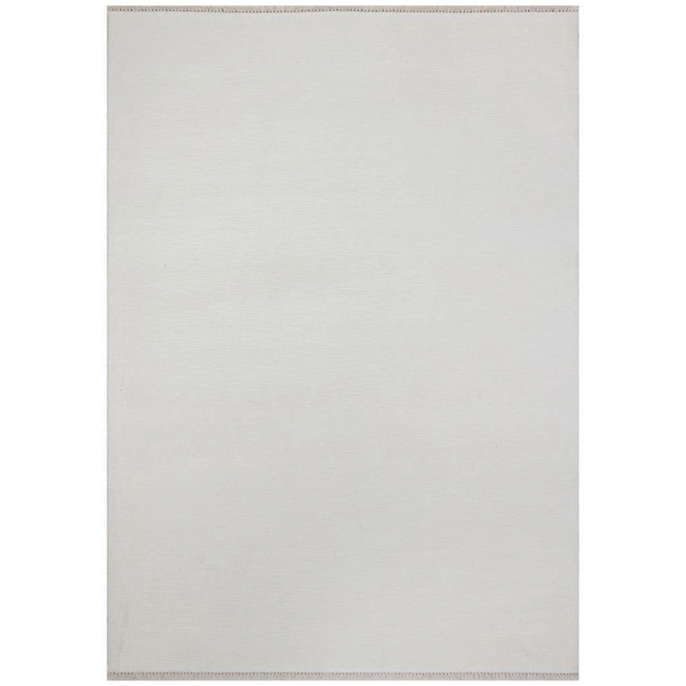 Hoom Rugs York 202 Beyaz Tek Renk Desensiz Modern Salon Halısı