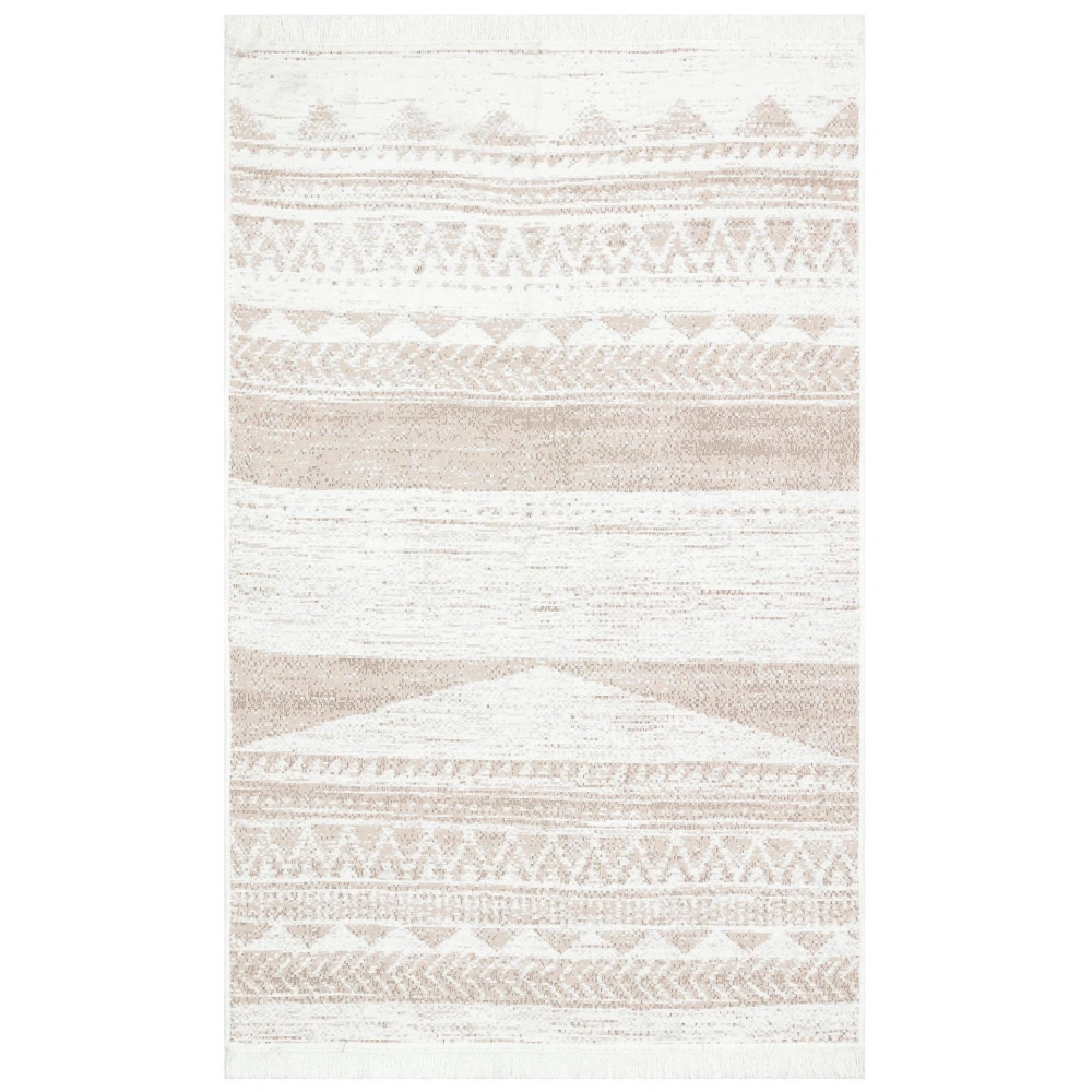 Eko Hali Arya Ar 06 Natural Yikanabilir Pamuk Cift Tarafli Kilim