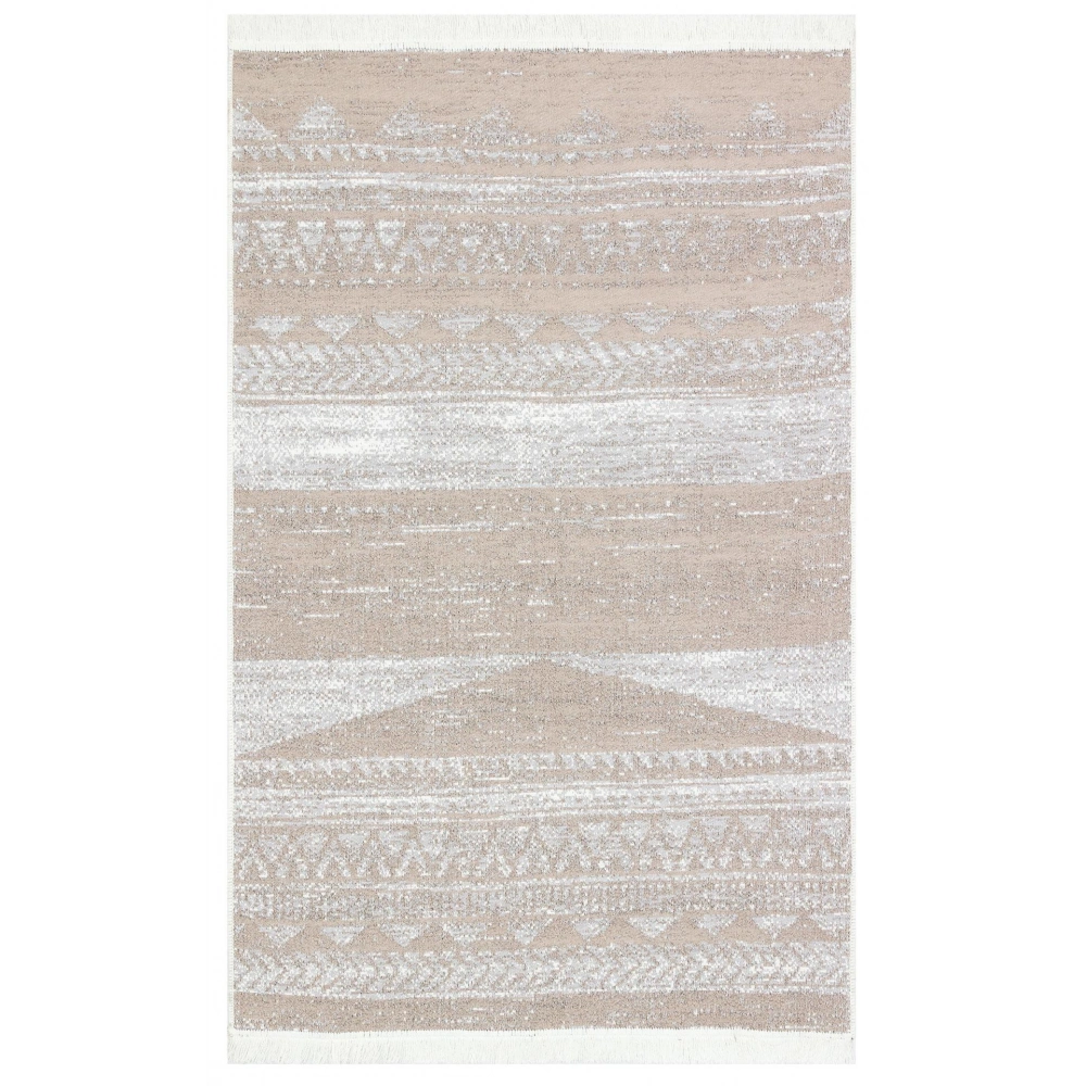 Eko Hali Arya Ar 06 Natural Yikanabilir Pamuk Cift Tarafli Kilim