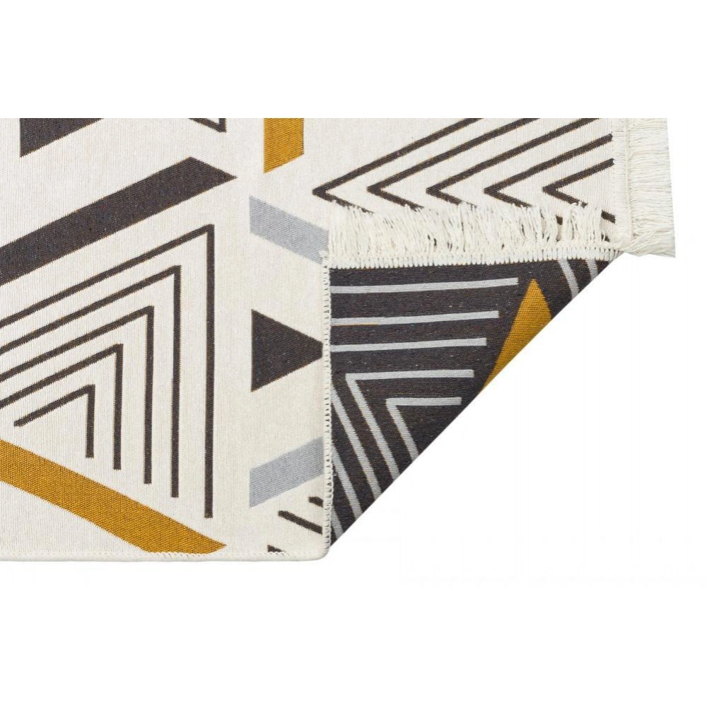 Eko Halı Arya AR 18 Yellow Grey Yıkanabilir Pamuk Kilim