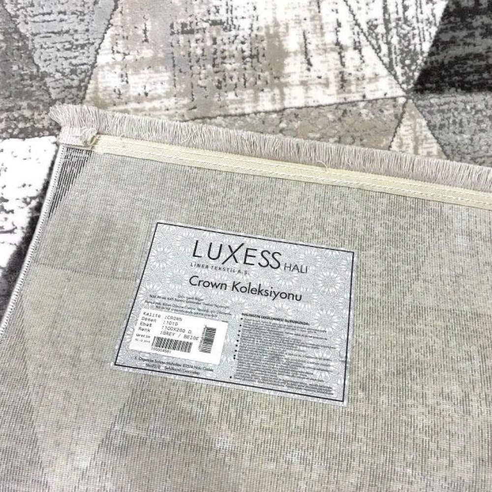 Luxess Halı Crown 1010 Gri Modern Halı