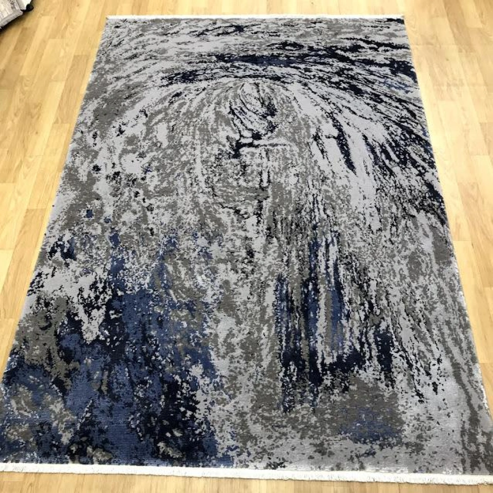 Eko Halı Heritage 626 Grey Blue Modern Bambu Özel Tezgah Halısı