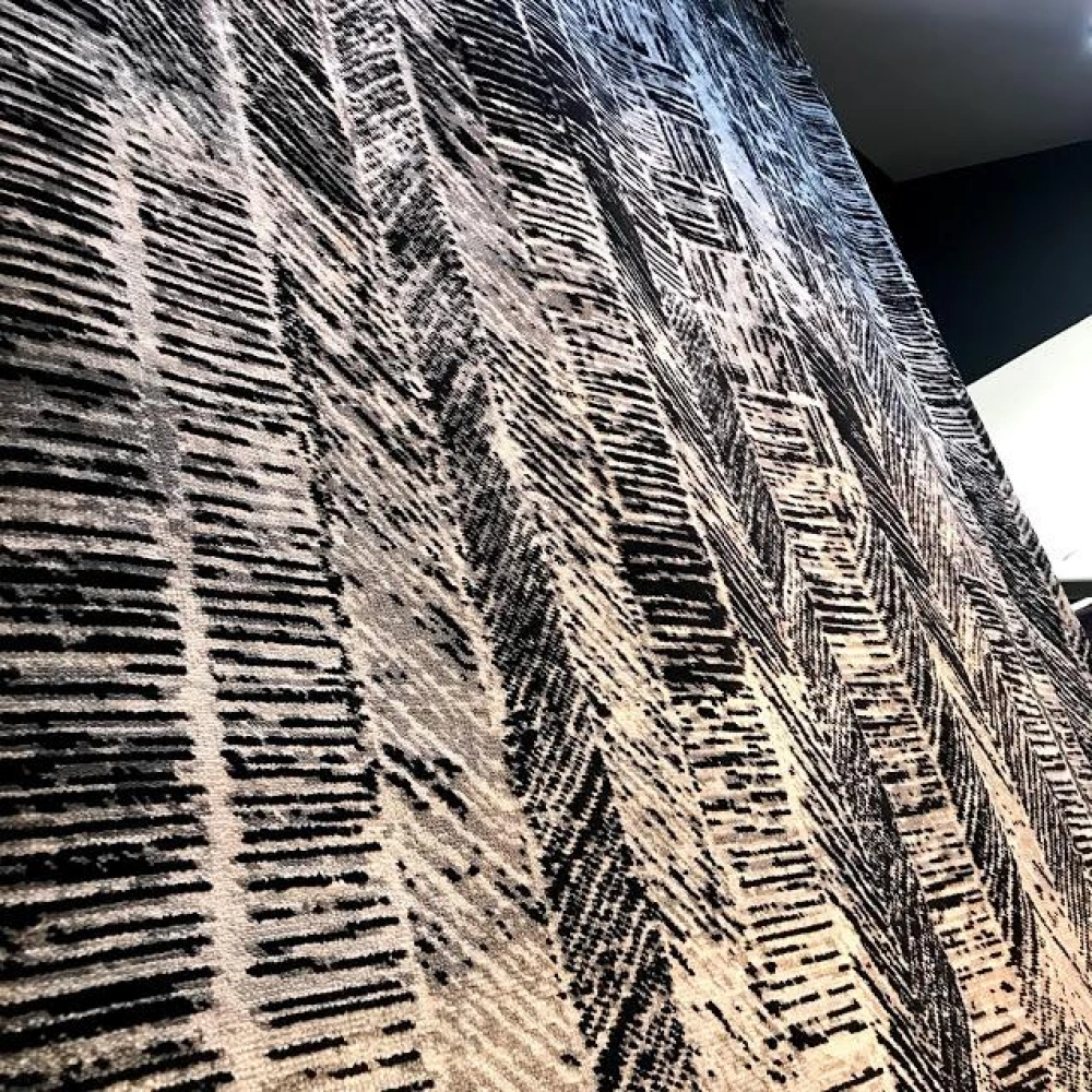 Eko Heritage 662 Black Modern Özel Tezgah Halısı