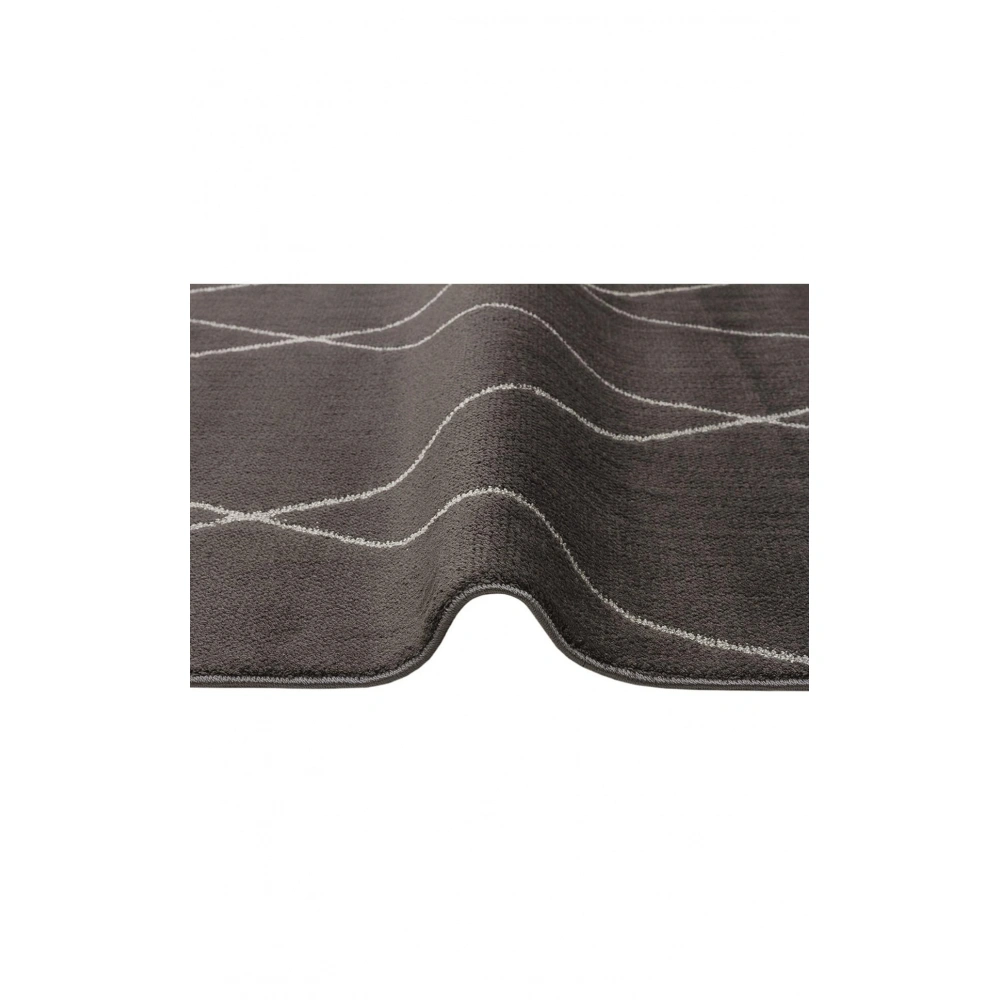 Eko Halı Urban URB 02 Black Grey Etnik Desenlere Sahip Hav Toz Vermez Yumuşak Dokulu Modern Halı