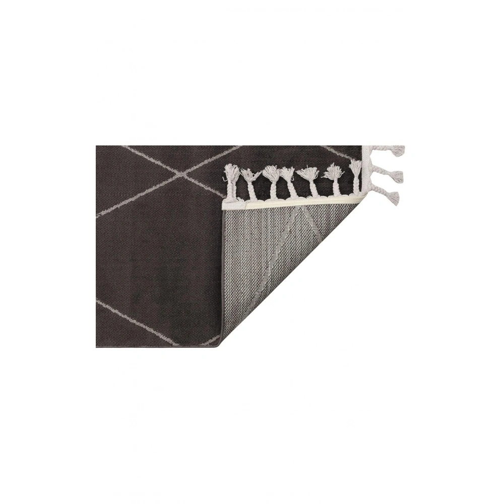 Eko Halı Urban URB 02 Black Grey Etnik Desenlere Sahip Hav Toz Vermez Yumuşak Dokulu Modern Halı