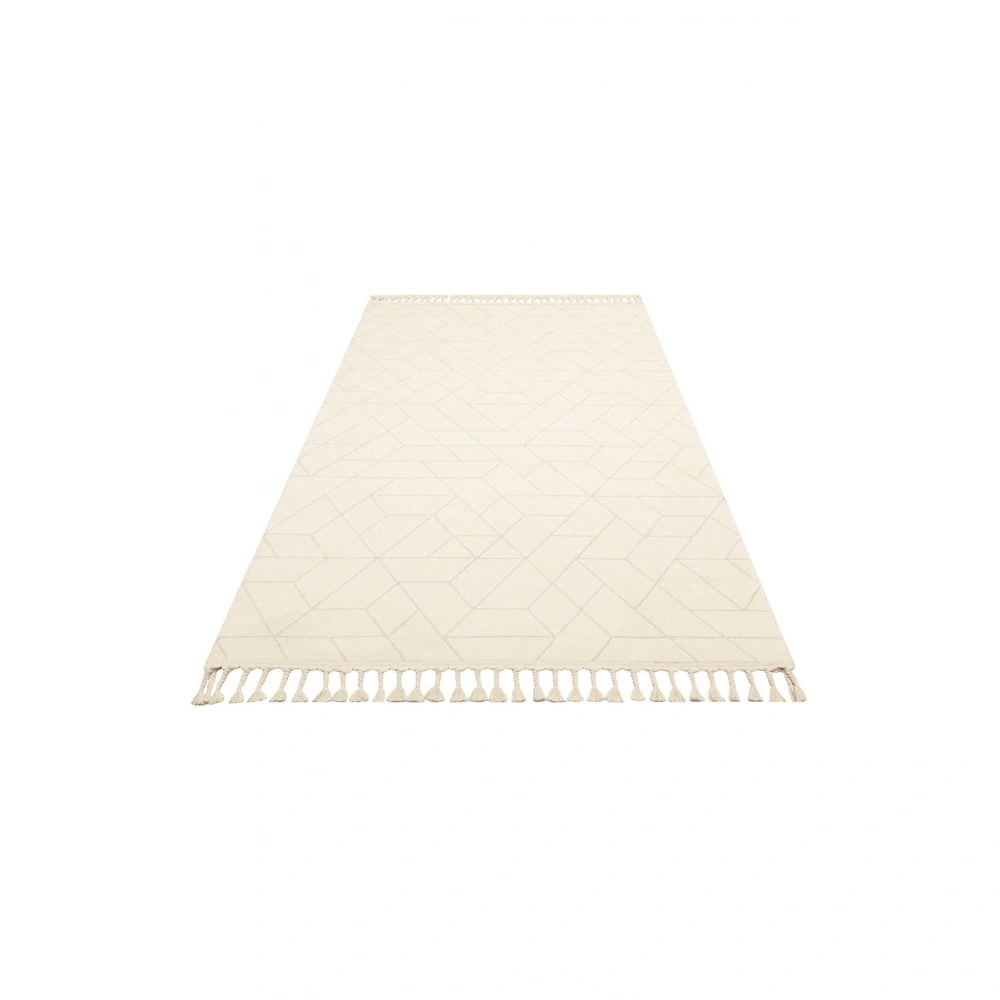 Eko Halı Urban URB 03 White Etnik Desenlere Sahip Hav Toz Vermez Yumuşak Dokulu Modern Halı