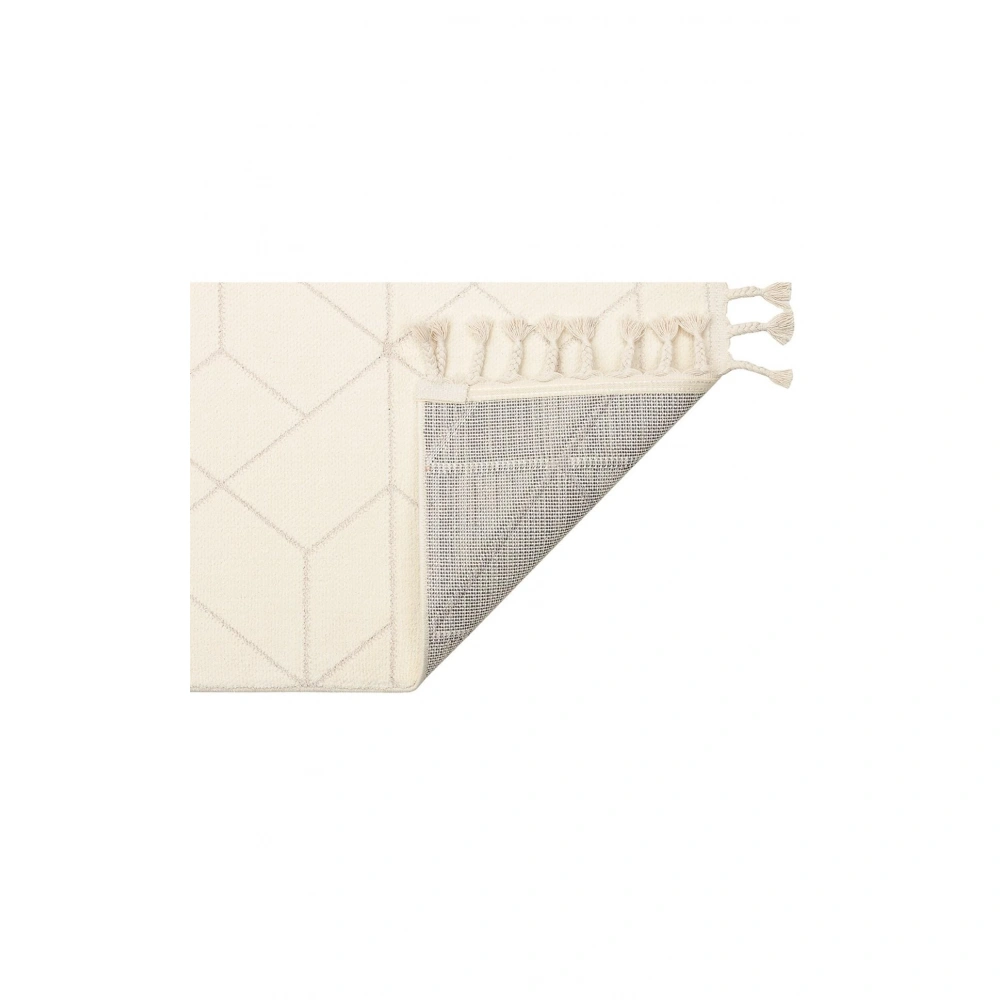 Eko Halı Urban URB 03 White Etnik Desenlere Sahip Hav Toz Vermez Yumuşak Dokulu Modern Halı