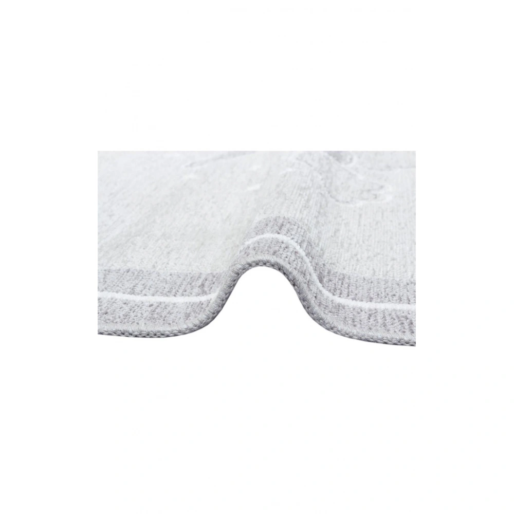 Eko Halı Noa Baby NB 01 Grey Yıkanabilir Çift Taraflı Yumuşak Dokulu İnce Çocuk-Bebek Odası Halısı