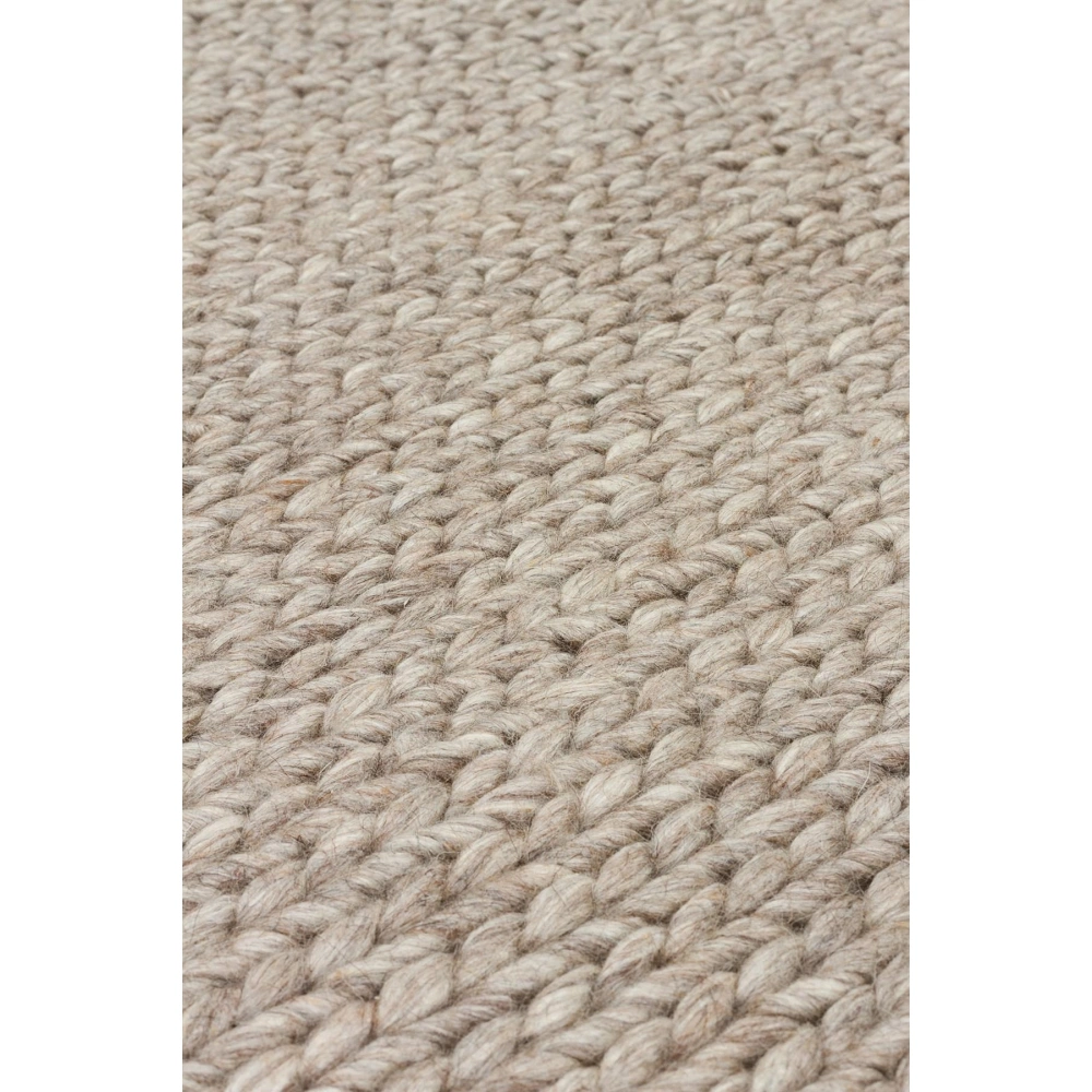 Eko Halı Jade Basketweave Brown Naturel Kazak Örgü Desenli El Dokuma Örgü Halı