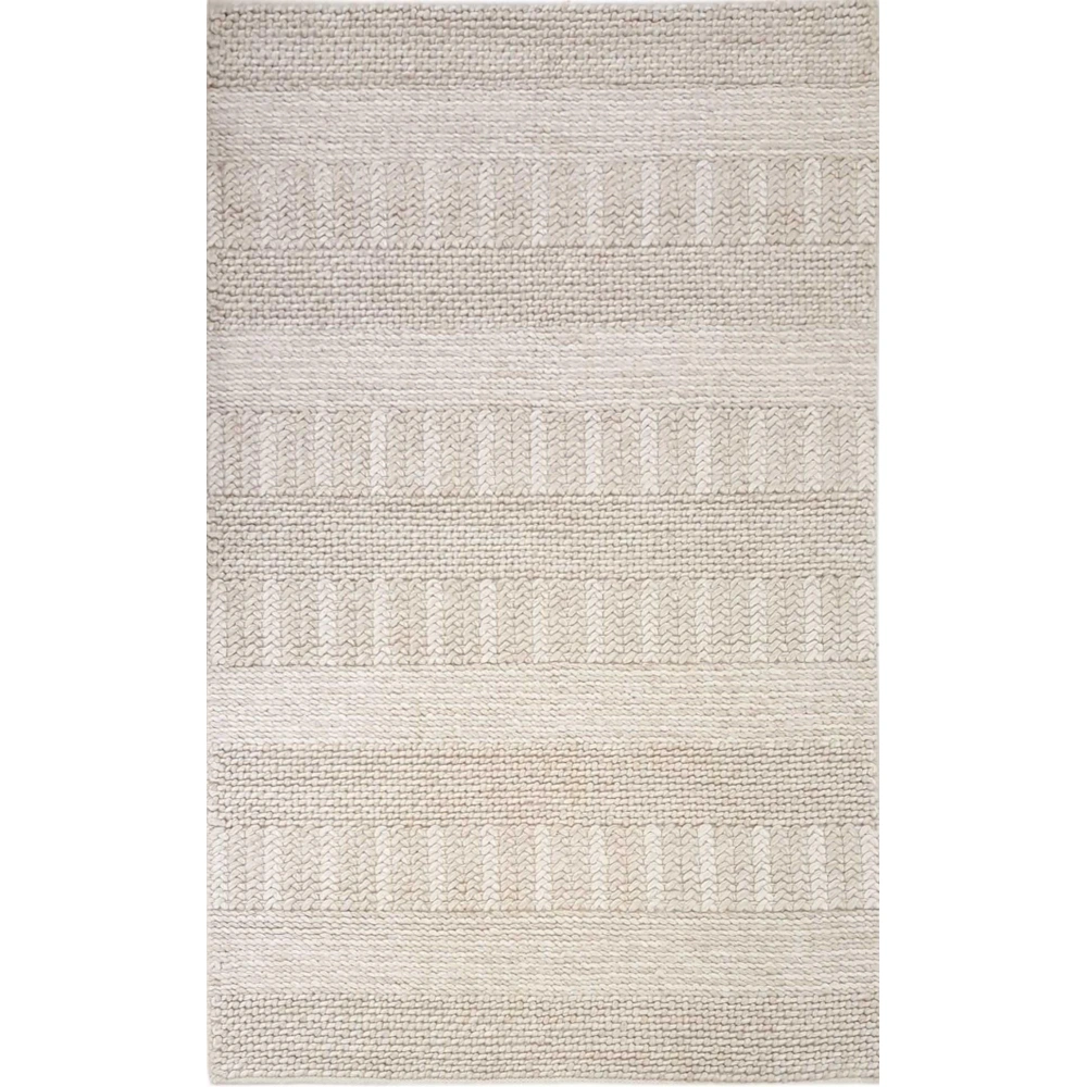 Eko Halı Jade J 352 Beige Naturel Kazak Örgü Desenli El Dokuma Örgü Halı