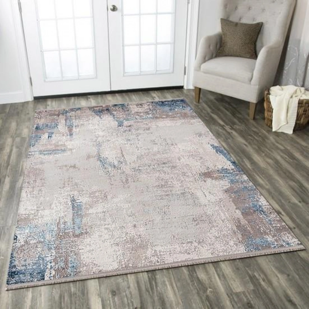 Sanat Halı Doku 1092 Mavi Modern Halı