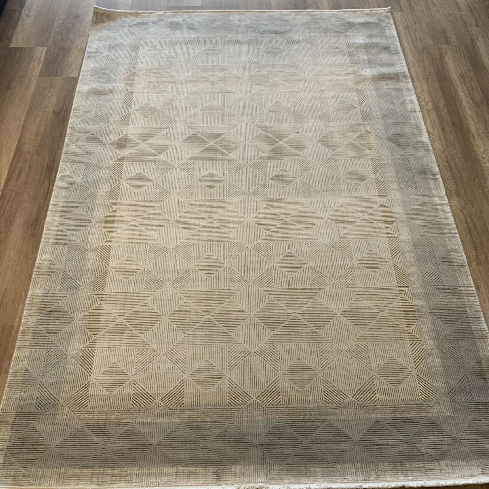 Hoom Rugs Association 63349 Krem Modern Salon Halısı