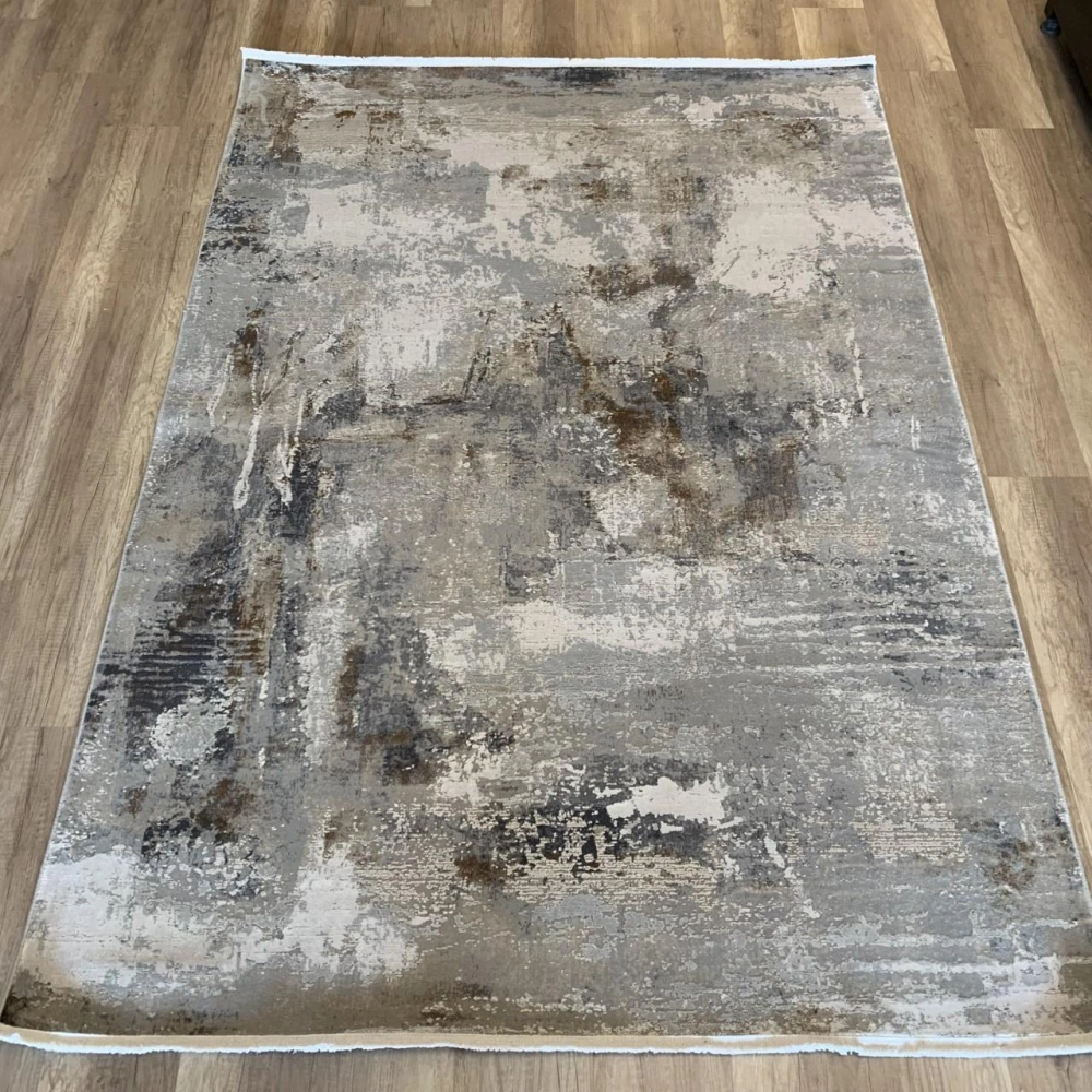 Hoom Rugs Association 63320 Koyu Gri Modern Salon Halısı