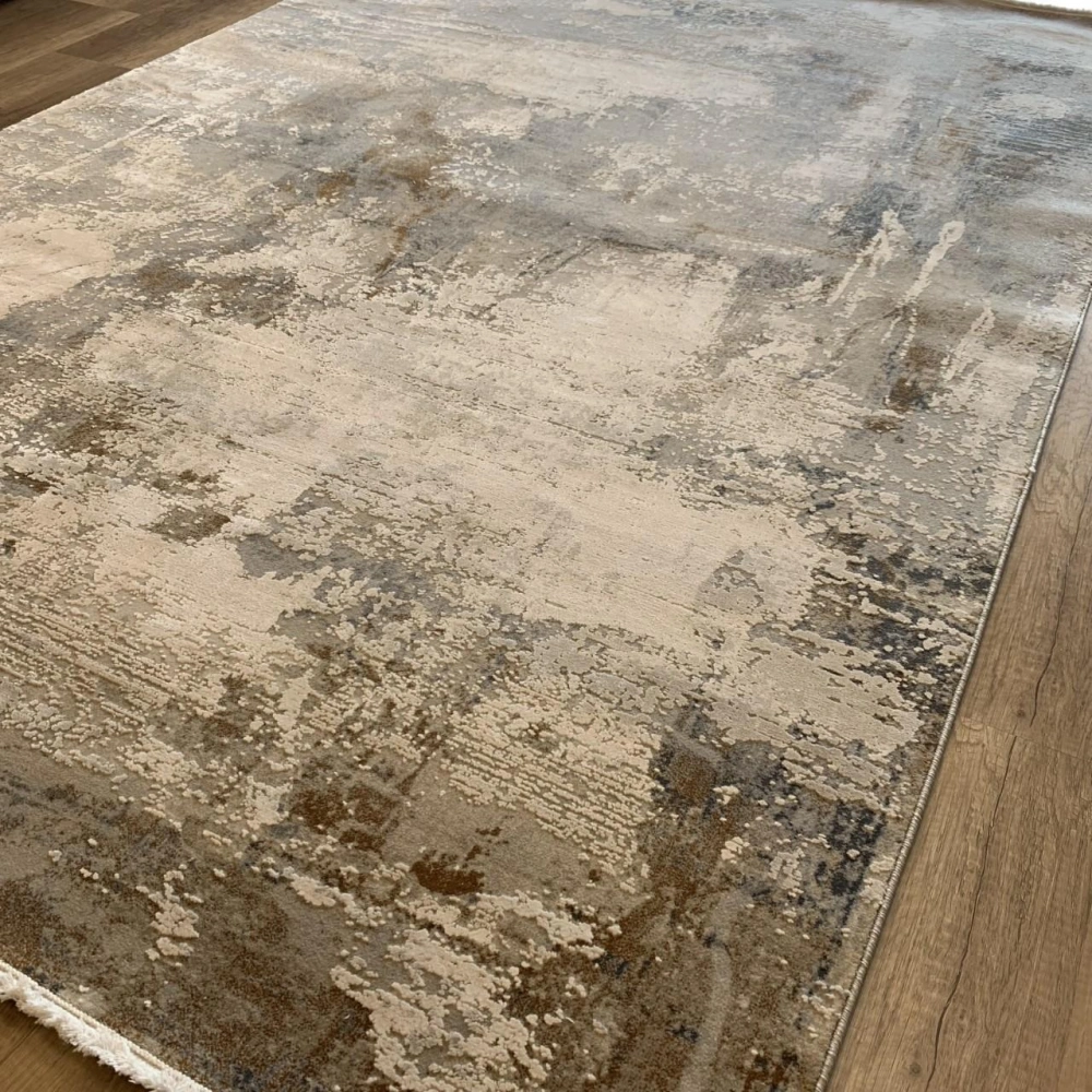 Hoom Rugs Association 63320 Koyu Gri Modern Salon Halısı