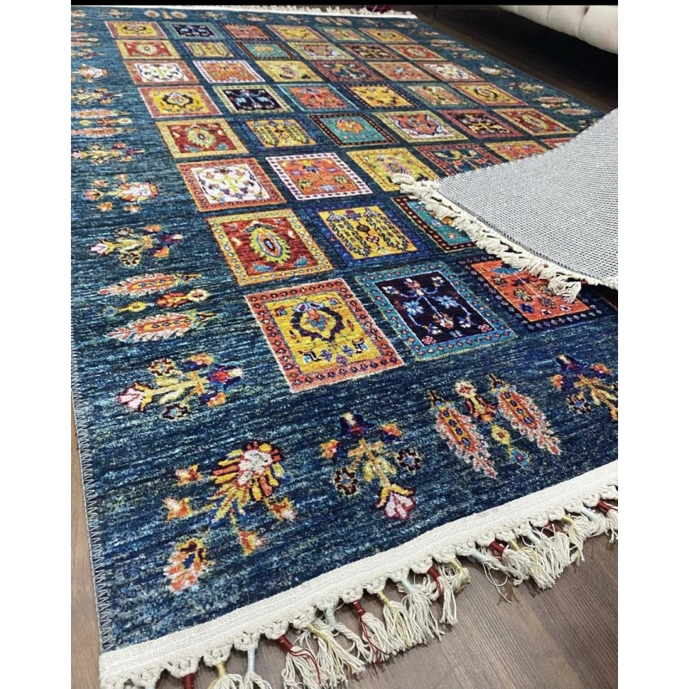 Tuğra Halı Şal 10640 Fırsat Etnik Desenli Modern Kilim