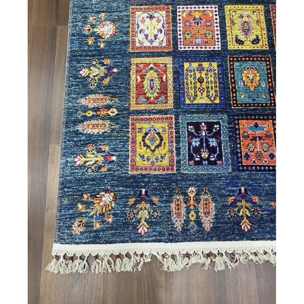 Tuğra Halı Şal 10640 Fırsat Etnik Desenli Modern Kilim
