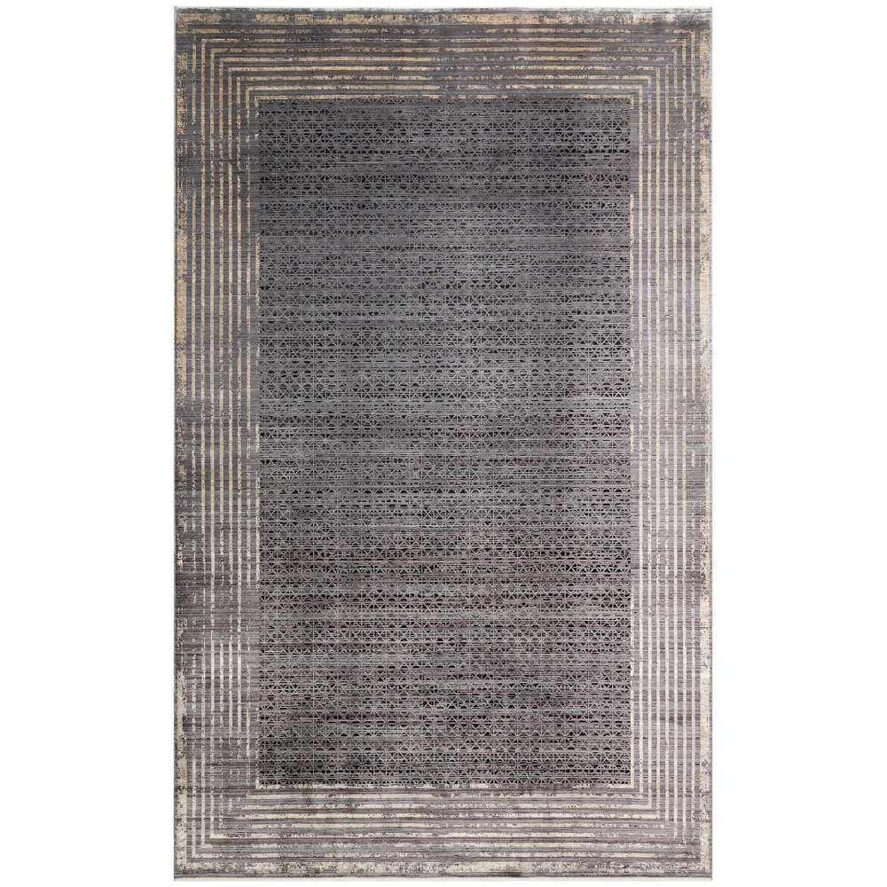 Eko Halı Mahal MHL 01 Antrasit Gold Salon Halısı