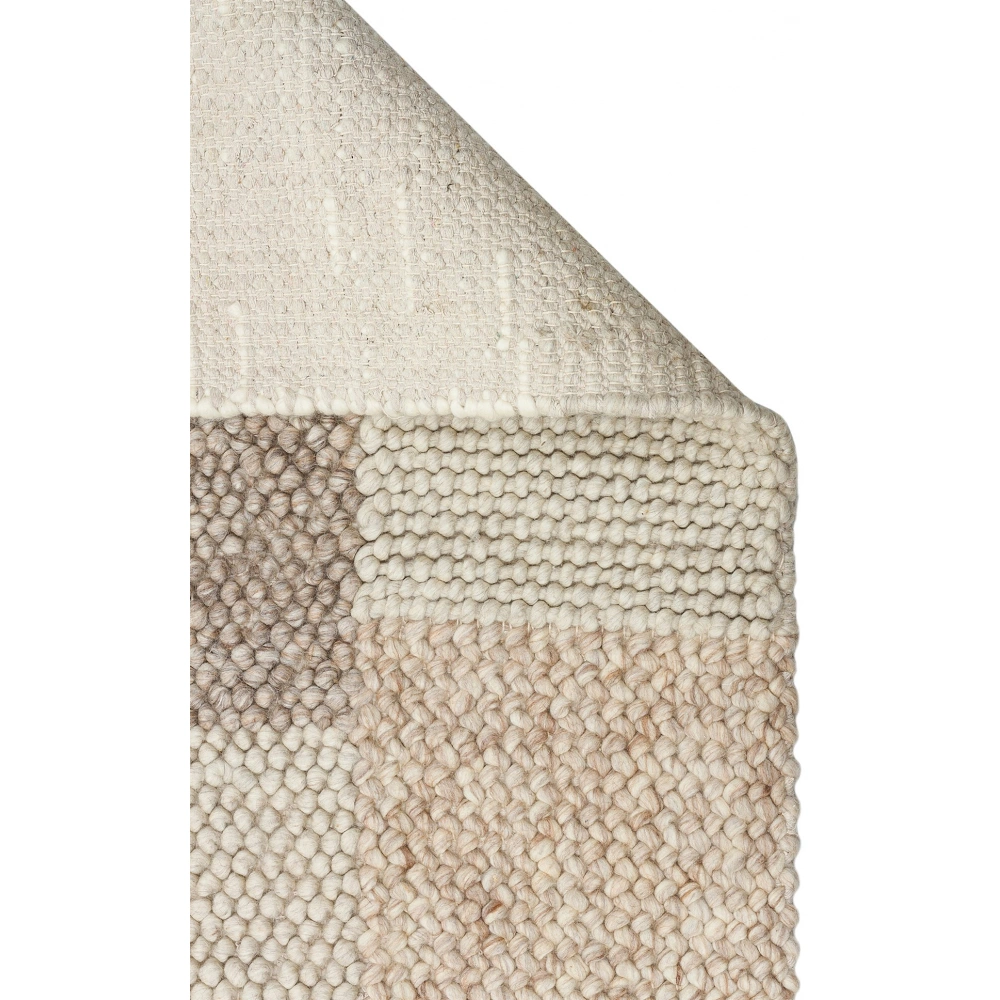 Eko Halı Jade Corbin Natural Naturel Kazak Örgü Desenli El Dokuma Örgü Kilim