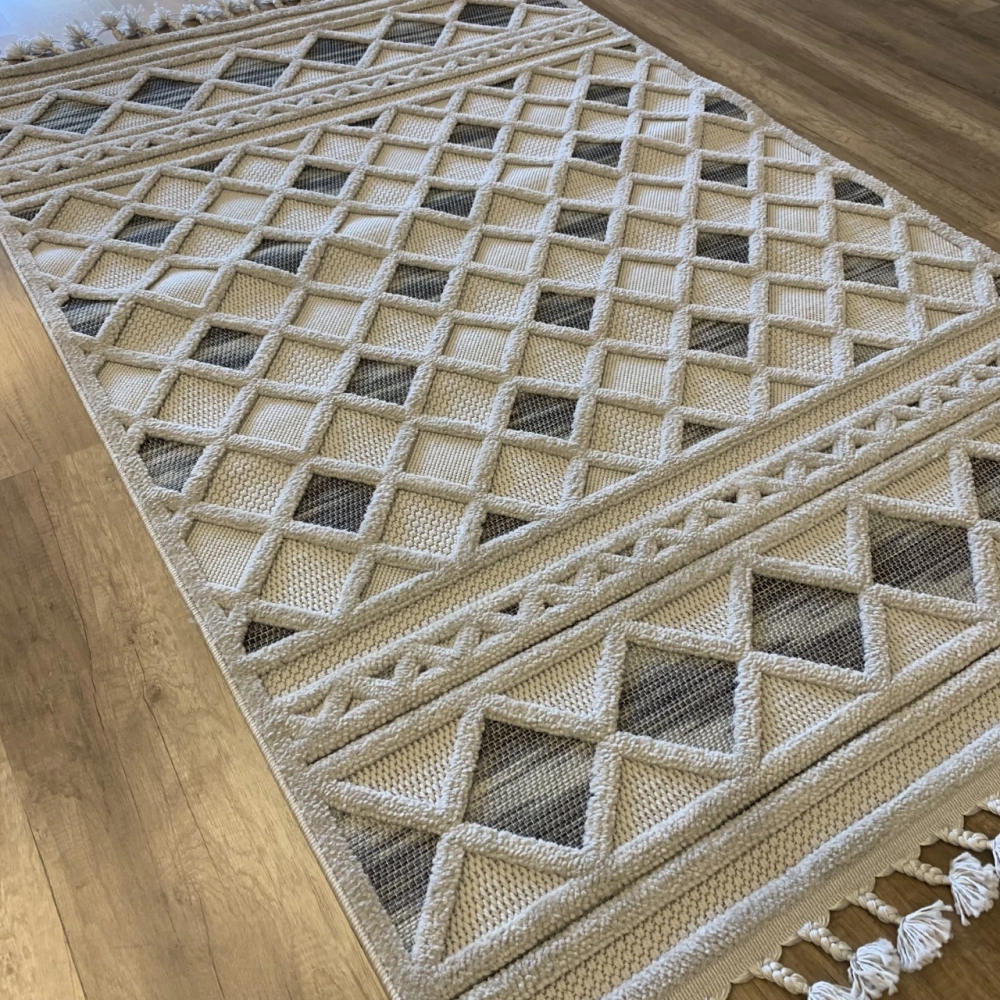 Gümüşsuyu Halı Deco Alvin 12731 Gri İskandinav Modern Halı