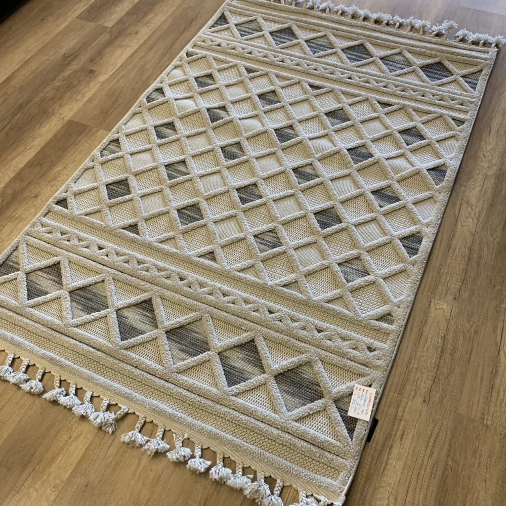 Gümüşsuyu Halı Deco Alvin 12731 Gri İskandinav Modern Halı