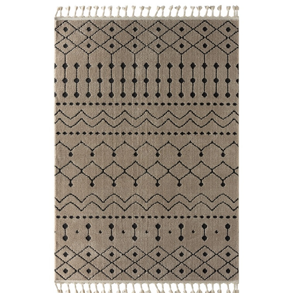 Hoom Rugs Monaco 3022 Siyah Vizon İskandinav Halı