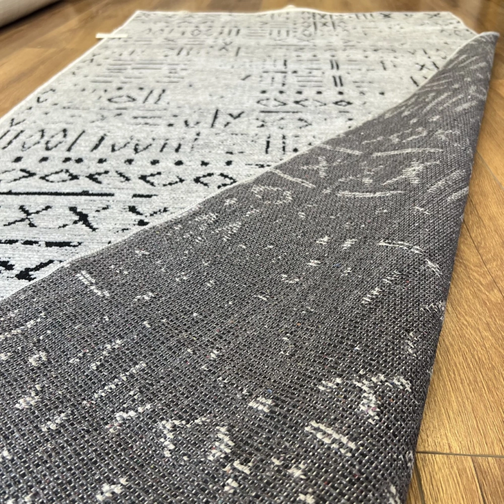 Hoom Rugs Retro 6202 G Gri Modern Desenli Yıkanabilir Dokuma Kilim