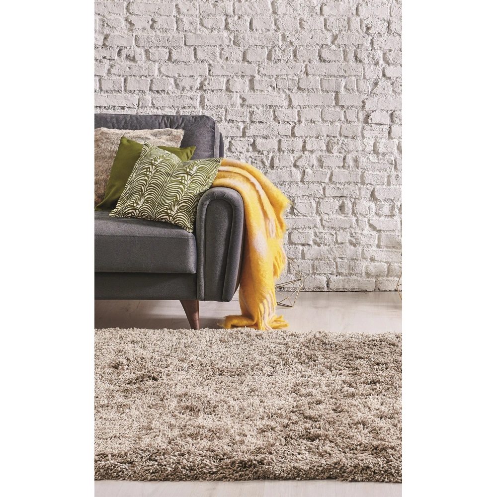 Hoom Rugs Shaggy 1006 Bej Modern Shaggy Halı