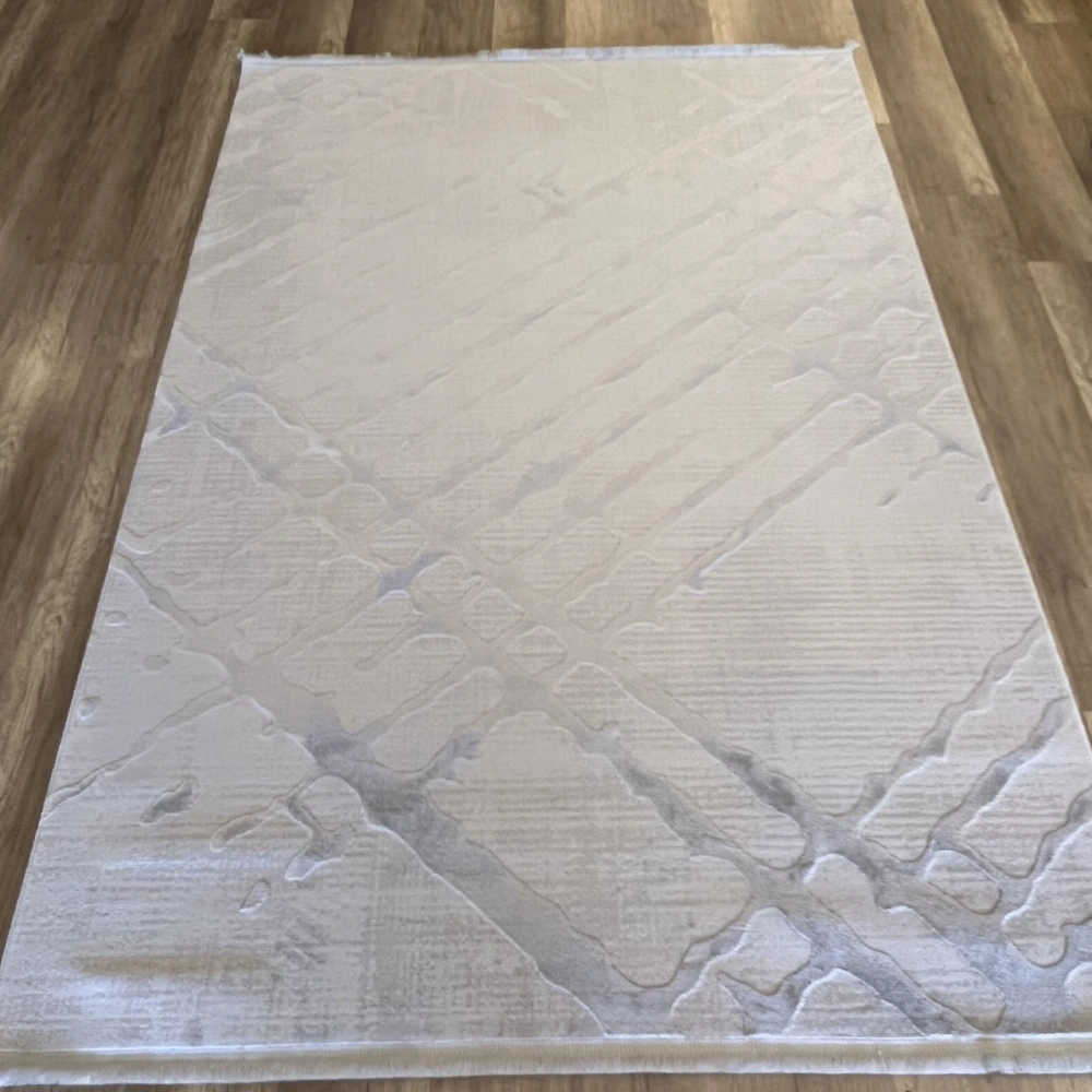 İpek Mekik Halı Gaspara 14770 Gri Modern Salon Halısı