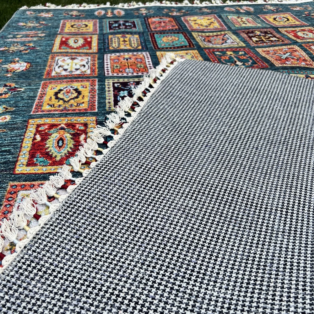 Tuğra Halı Şal 10640 Fırsat Etnik Desenli Modern Kilim