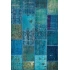 Hoom Rugs Antik Patchwork Turkuaz El Dokuma Kilim