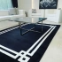 Hoom Rugs York 201 Siyah Çerçeveli Modern Salon Halısı