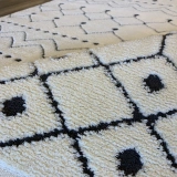 Hoom Rugs Monaco 3022 Siyah Beyaz İskandinav Halı