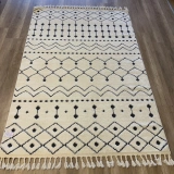 Hoom Rugs Monaco 3022 Siyah Beyaz İskandinav Halı