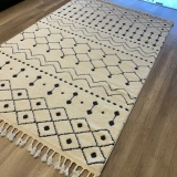 Hoom Rugs Monaco 3022 Siyah Beyaz İskandinav Halı