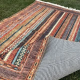 Tuğra Halı Şal 10630 Fırsat Etnik Desenli Modern Kilim