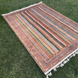 Tuğra Halı Şal 10630 Fırsat Etnik Desenli Modern Kilim