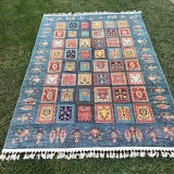 Tuğra Halı Şal 10640 Fırsat Etnik Desenli Modern Kilim