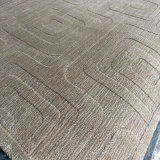 Eko Halı Emboss Brown El Dokuma Modern Halı