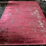 Elexus Halı Diamond 3827 Koyu Gri Kırmızı Salon Halısı