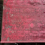 Elexus Halı Diamond 3827 Koyu Gri Kırmızı Salon Halısı