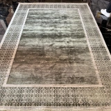 Elexus Halı Halı Diamond 3772 Yeşil Gri Salon Halısı