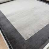 Hoom Rugs Elegant 10505 Gri Antrasit Çerçeveli Salon Halısı