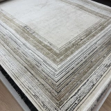 Hoom Rugs Elegant 10511 Krem Gold Çerçeveli Salon Halısı