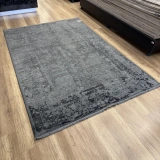 Hoom Rugs Overdye OVR02 Krem Koyu Gri Doğal Bambu Viskon Halı